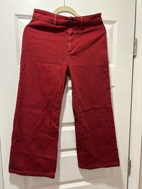 Vince Crimson Straight-Leg Chinos